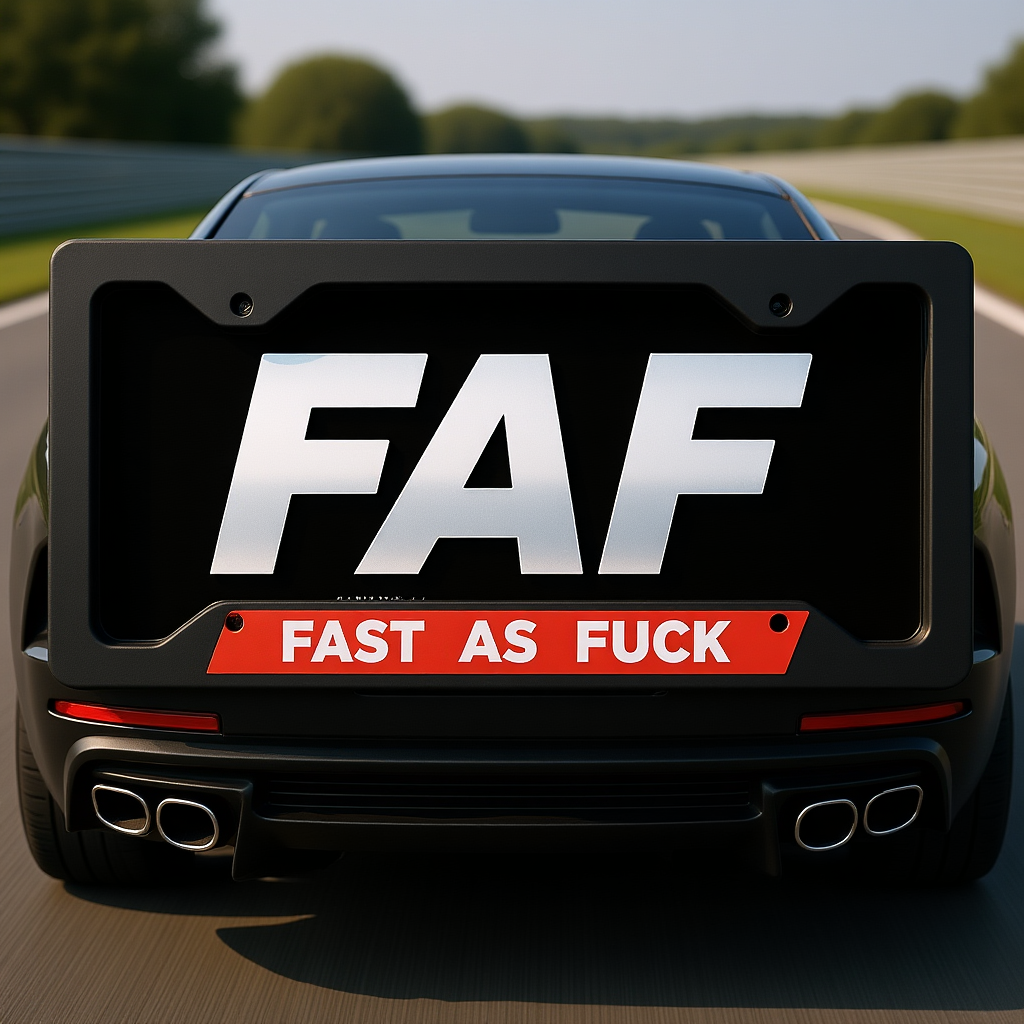 Metal license plate frame