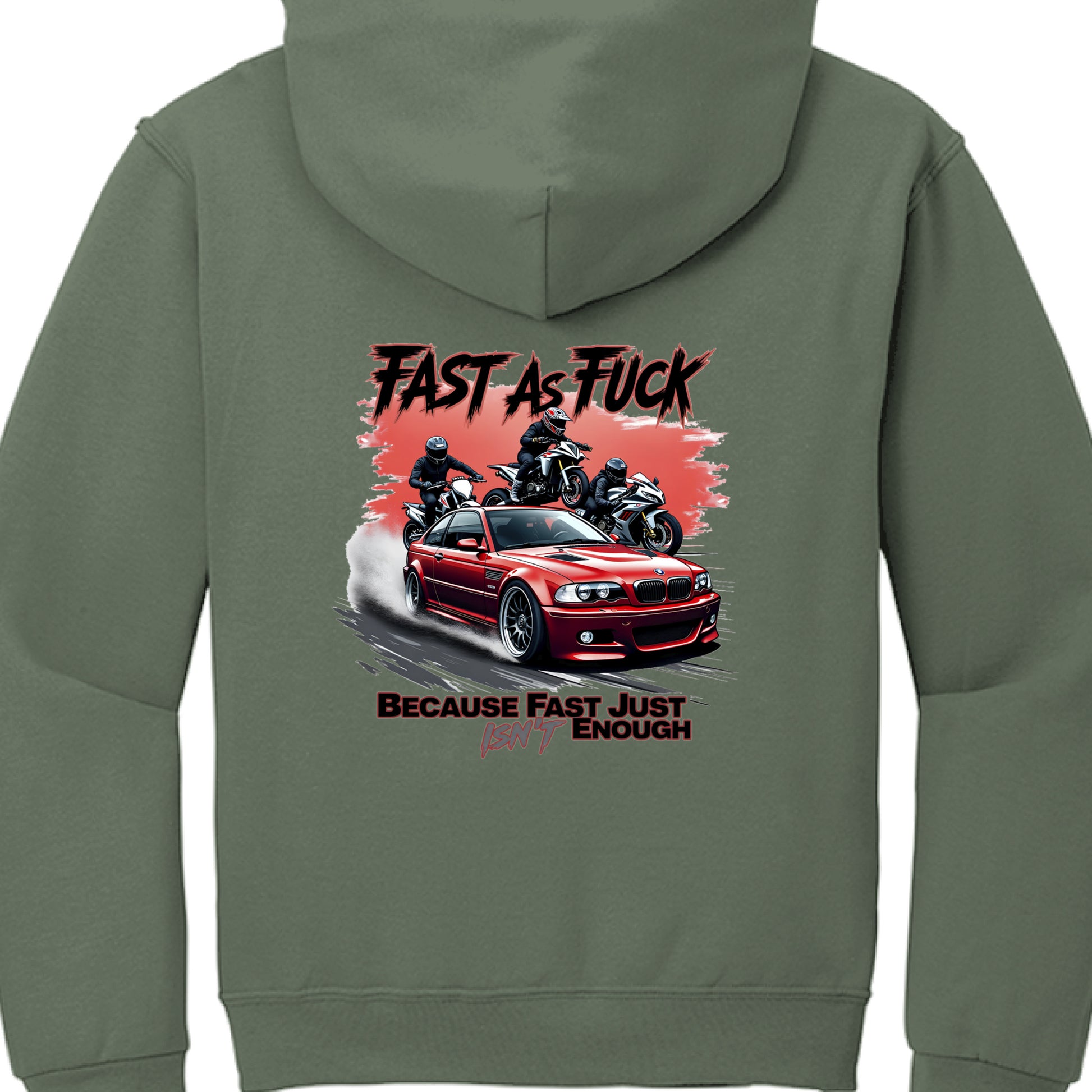 Military Green Heather - BACK