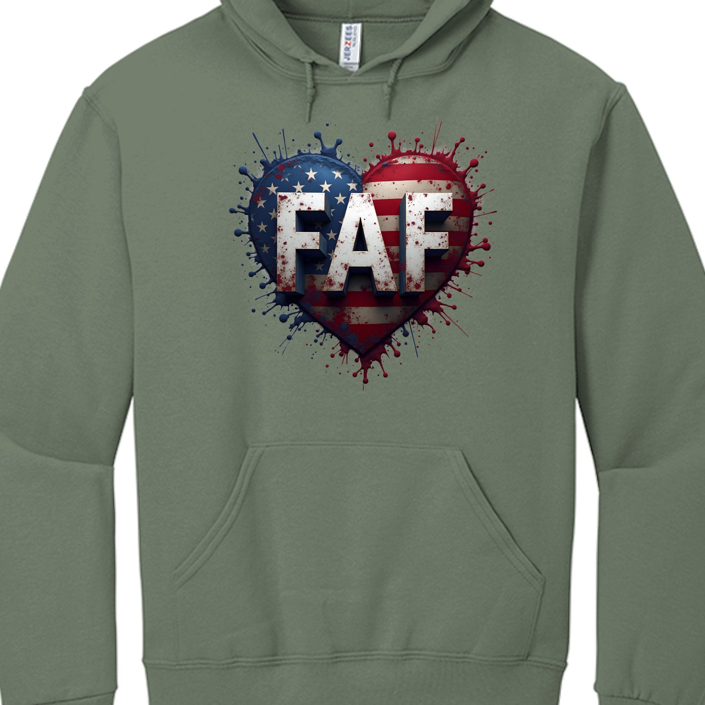 Military Green Heather - FRONT